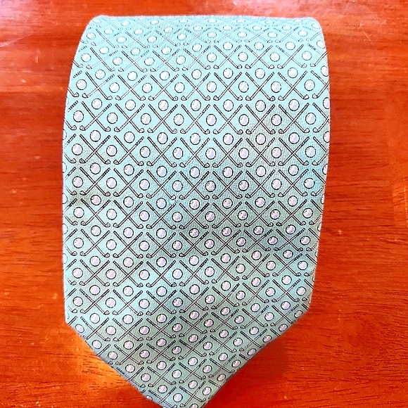 Vineyard Vines Mint Green Geometric Tie - Picture 1 of 5